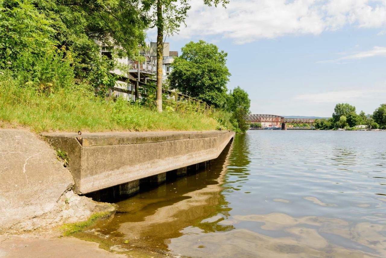 Weserwohnung - Bootshaus Urlaub Am Wasser Hamelin Eksteriør bilde