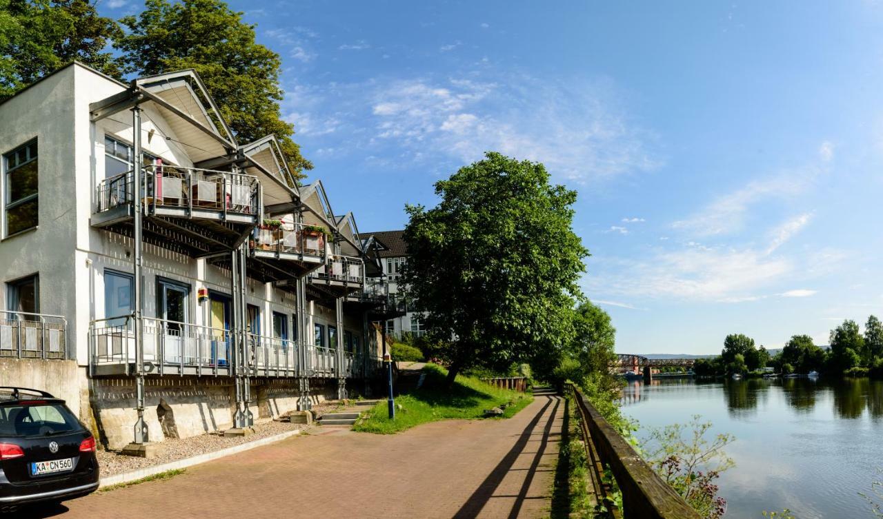 Weserwohnung - Bootshaus Urlaub Am Wasser Hamelin Eksteriør bilde