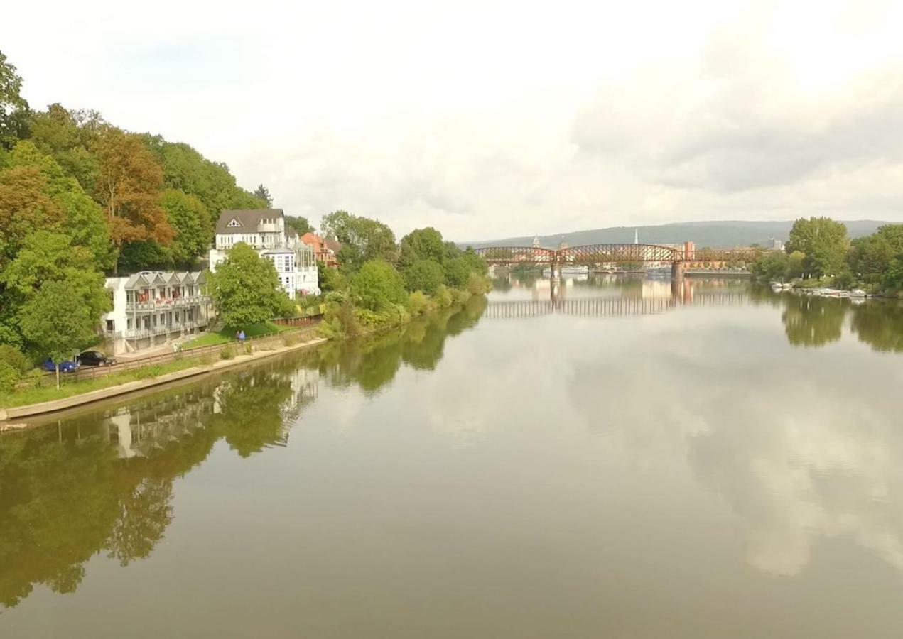 Weserwohnung - Bootshaus Urlaub Am Wasser Hamelin Eksteriør bilde